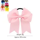 4,5 дюймов бант Elactic Band дети Новорожденные девочки бант заколки для волос головной убор аксессуары пользовательский цвет