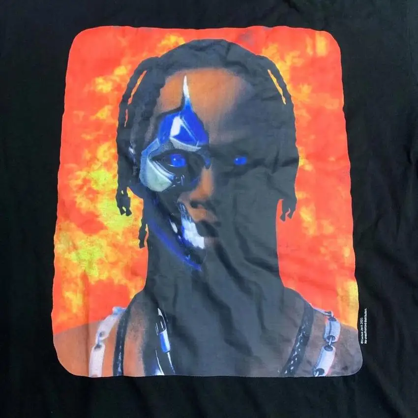 

New arrived Travis Scott Cactus Jack Portrait T-Shirt Men Women T Shirt Mens Tees