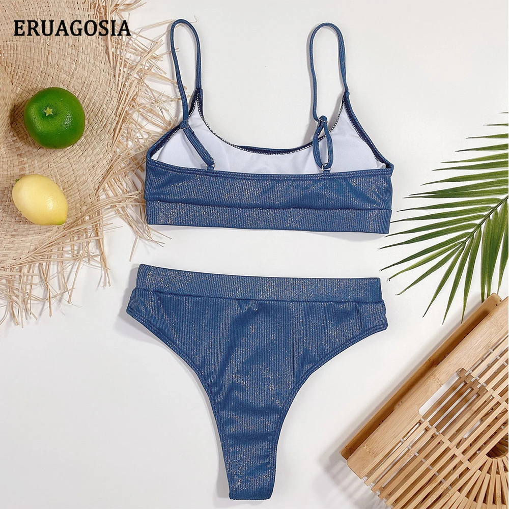 

Sexy Striped Bikinis Women 2021 Swimsuit High Cut Bathing Suit Summer Beach Wear Swimwear Brazilian Biquini Bather Female