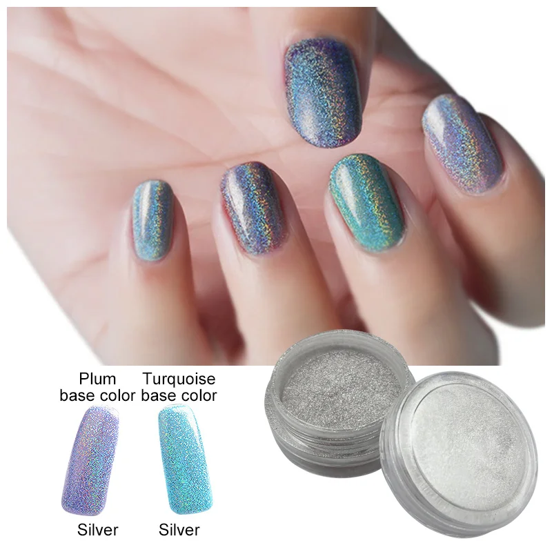 1 коробка Голограмма лазерная Серебряная блестящая голографическая Лазерная