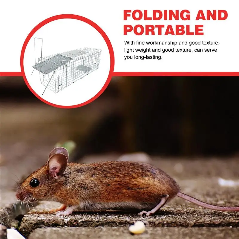 

1Pc Live Animal Trap Folding Hunting Cage Humane Animal Cage Hunting Supplies
