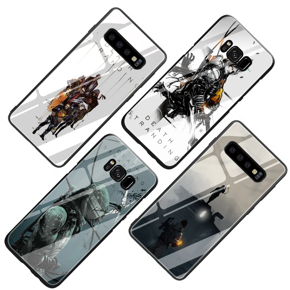 EWAU Death Stranding закаленное Стекло чехол для samsung S7 S8 S9 S10 Note 8, 9, 10, плюс A10 20 30 40 50 60 70