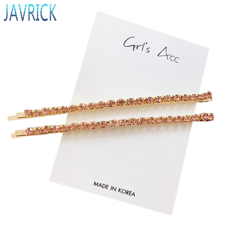 2 шт./пара Для женщин металлическая изогнутая заколки для волос Заколки Цветной