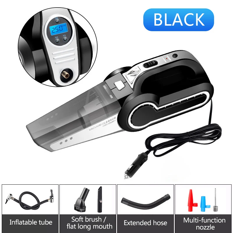 Vacuum Cleaner Black 12 В автомобильный пылесос Авто воздушные компрессоры надувной компрессор автомобильный насос автомобильный Автомобильный пылесос портативные аксессуары - Цвет: Vacuum Cleaner Black