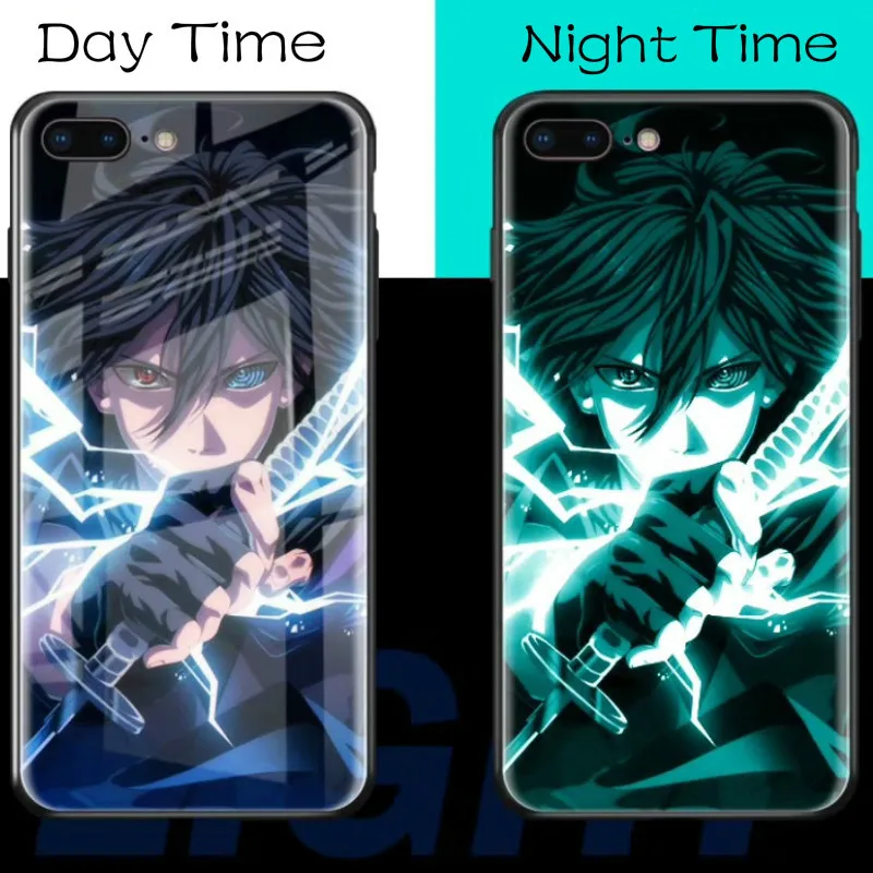 Luxury Phone Case Luminous Tempered Glass Fluorescence for iPhone X 7 8 6 6s Plus XS XR MAX anti scratch Shockproof |