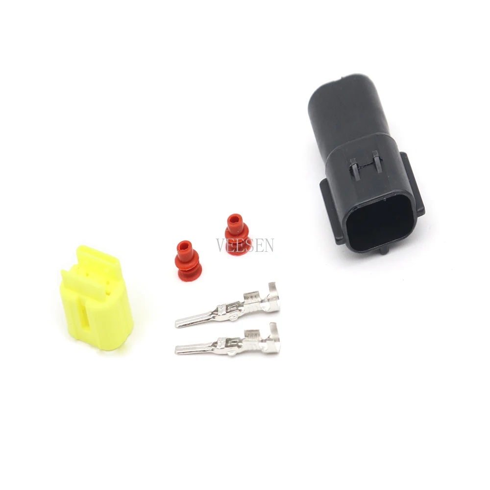 

10 комплектов 2P Штекерный разъем, водонепроницаемый герметичный Автомобильный Электрический провод, Кабельная вилка