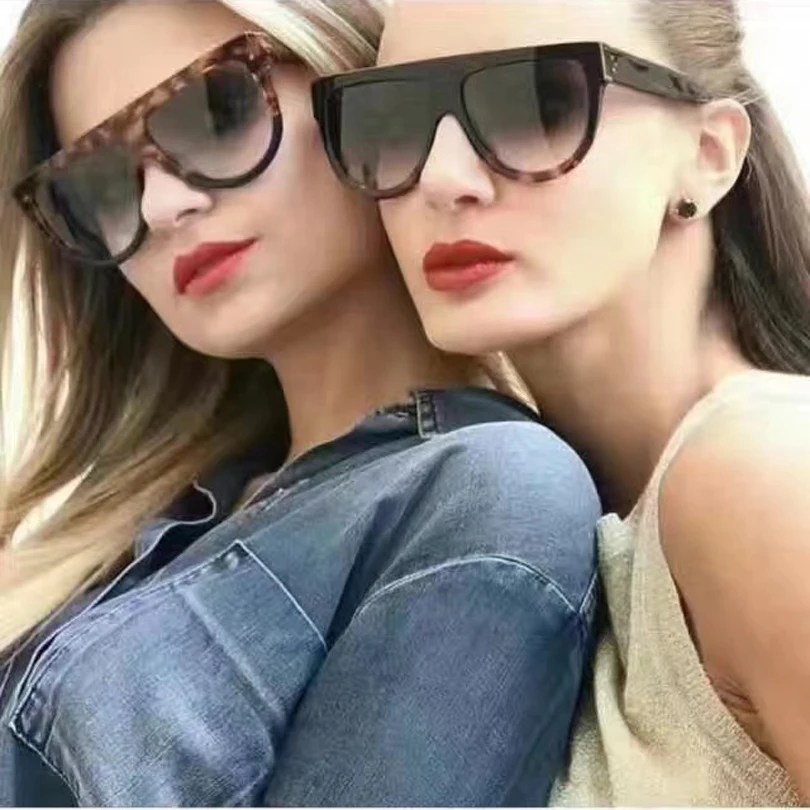 Высокое качество 2019 женские модные полулеопардовые огромная оправа очки с