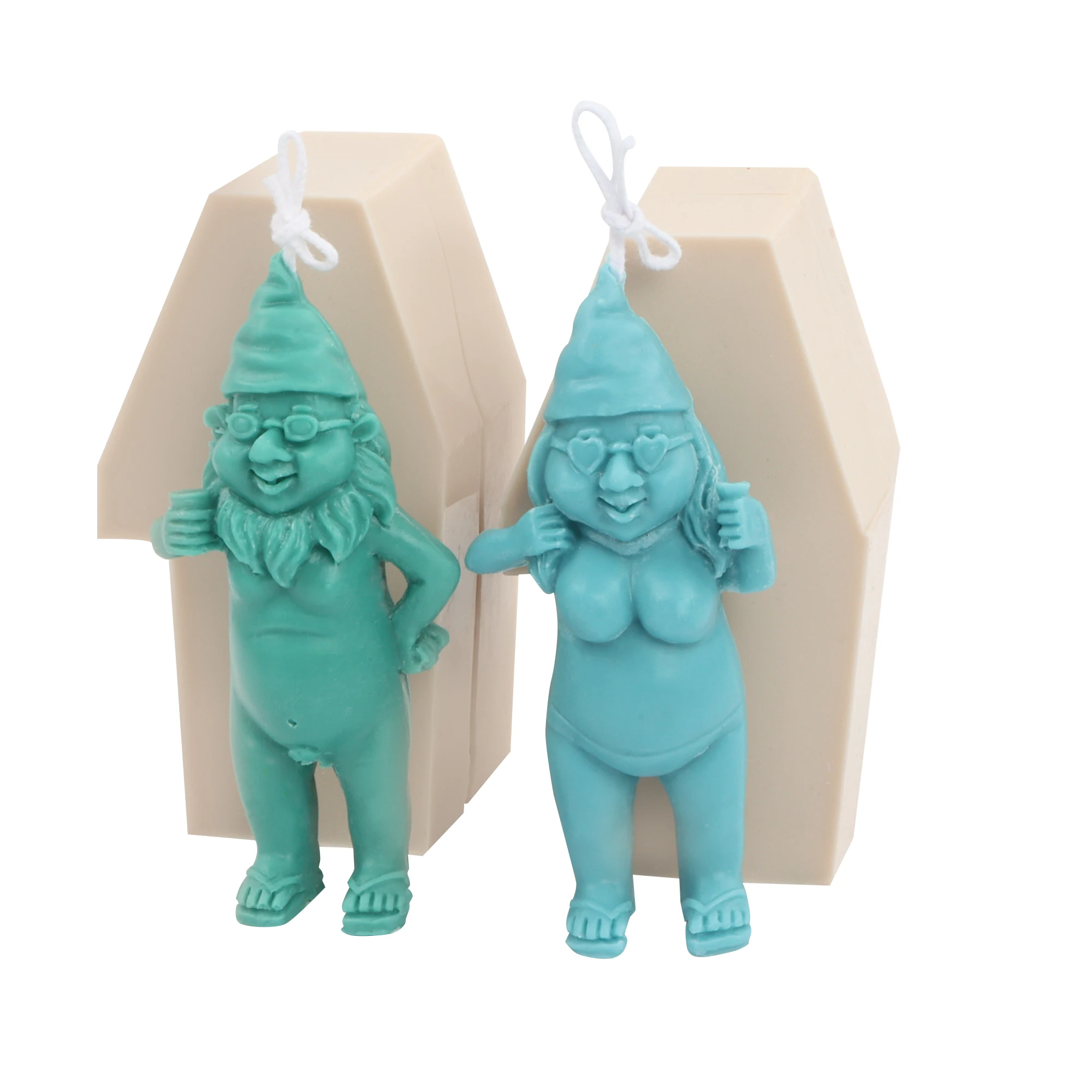 

Рождественский смешной Санта-Клаус для друзей, одноклассников, вечеринок, удивительные подарки, силиконовая форма для мыла и свечи