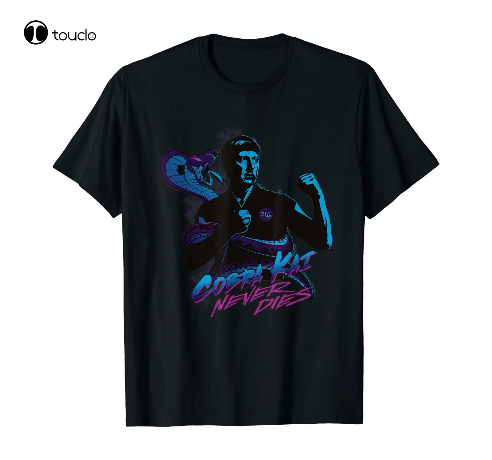 

Футболка с рисунком Джонни Лоуренса змеи кобры Кай никогда не умирает