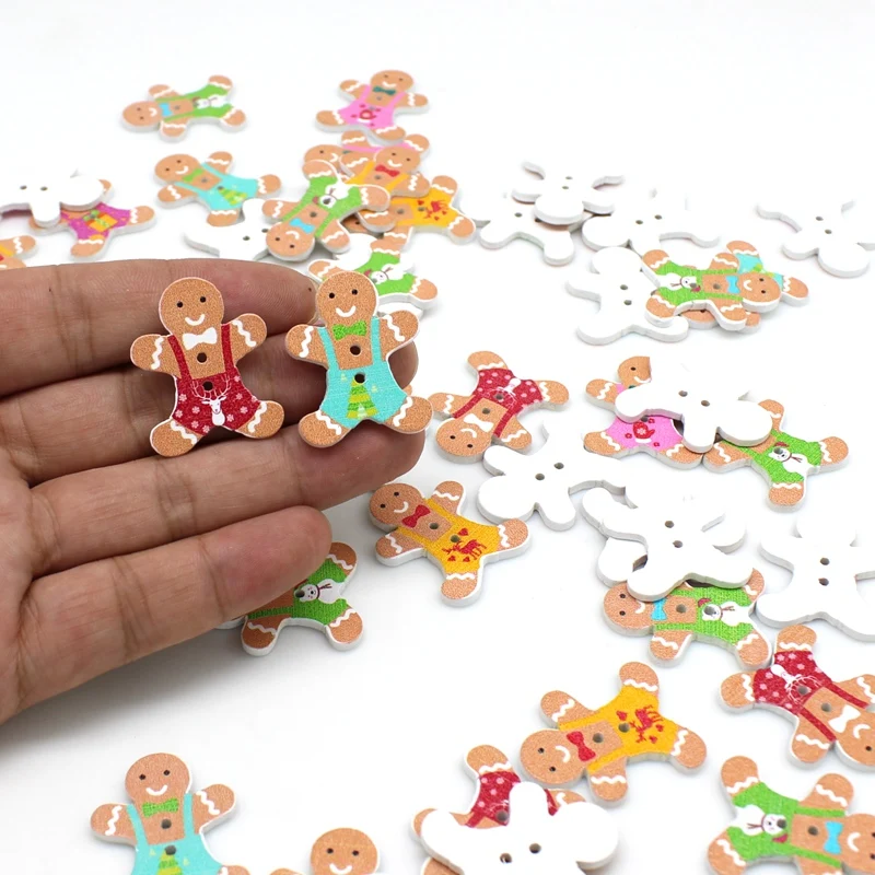 40 цветов разные цвета рождественские деревянные аксессуары для скрапбукинга