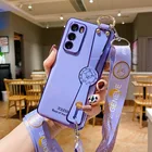 Чехол на шею для Huawei Nova 3, 3i, 3E, 4, 4E, 5, 5I Pro, 6, 7, SE, 7 Pro, роскошный чехол с ремешком на запястье, мягкий силиконовый чехол