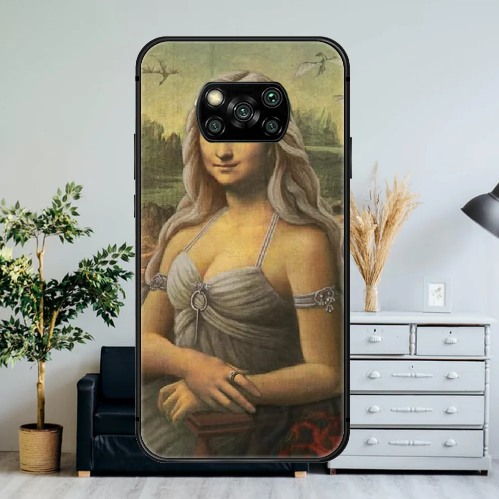 

Funny David Michelangelo Art Fresco Phone Case For Xiaomi Mi Note 10 A3 9 MAX 3 A2 8 9 Lite Pro Ultra black Shell 3D Waterproof