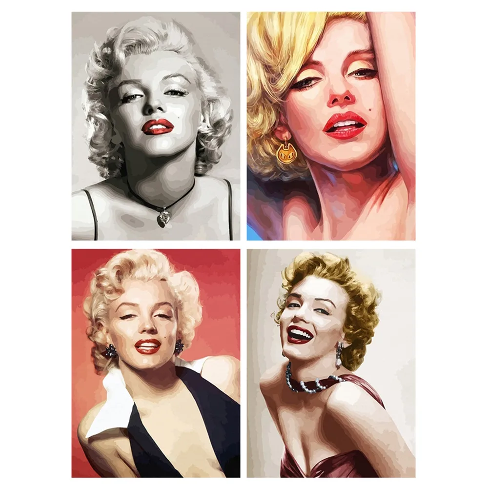

5D Diamond Painting Marilyn Monroe Full Round Diamond New Arrivals DIY Diamond Embroidery Rhinestones Pictures Art Craft Decor