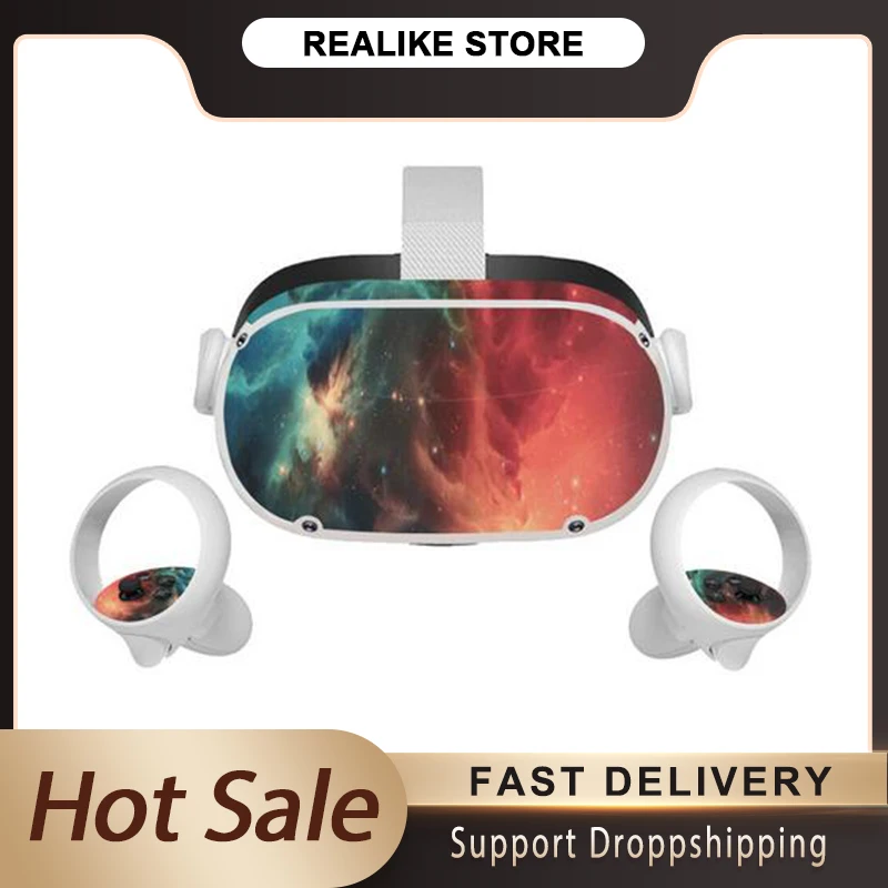 Новая наклейка s Skin для очков Oculus Quest 2 VR защитная пленка контроллеры с захватом