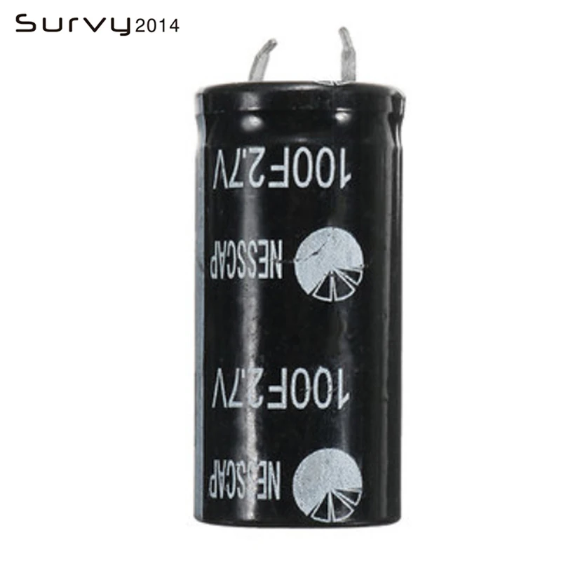 1 шт. новый супер конденсатор 2.7V100F фарад 2 7 в 100F AU | Электронные компоненты и