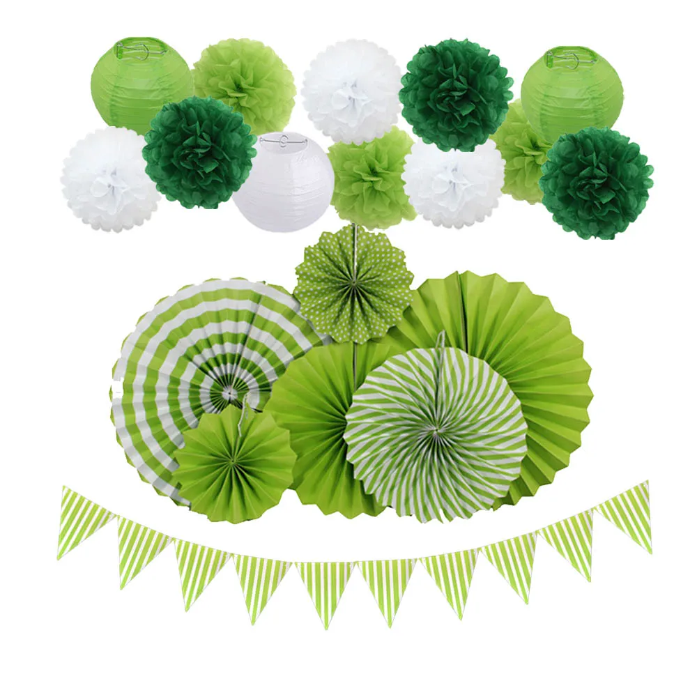 Детские летние лагерные вечеринки Favor 19 шт./компл. Разноцветные зеленые фотообои