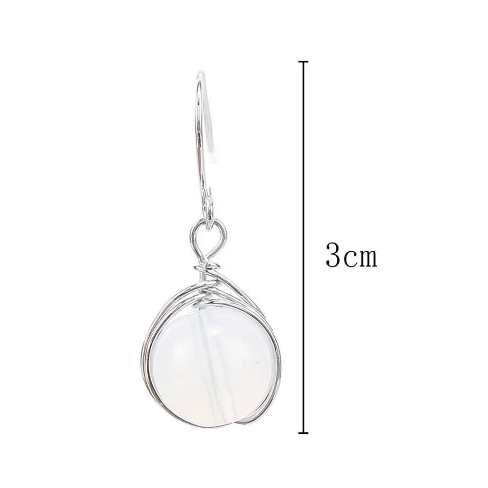 

Fashion Temperament Classic Women's Hot Opal Wedding Earrings Ear Draping Drop Hoop Jewelry Bride Bridesmaid Gift New Hot Sale