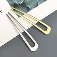 simple hairpin metal hairpin ins with the same u shaped alloy hairpin geometric girl hair accessories fashion jewelry for women