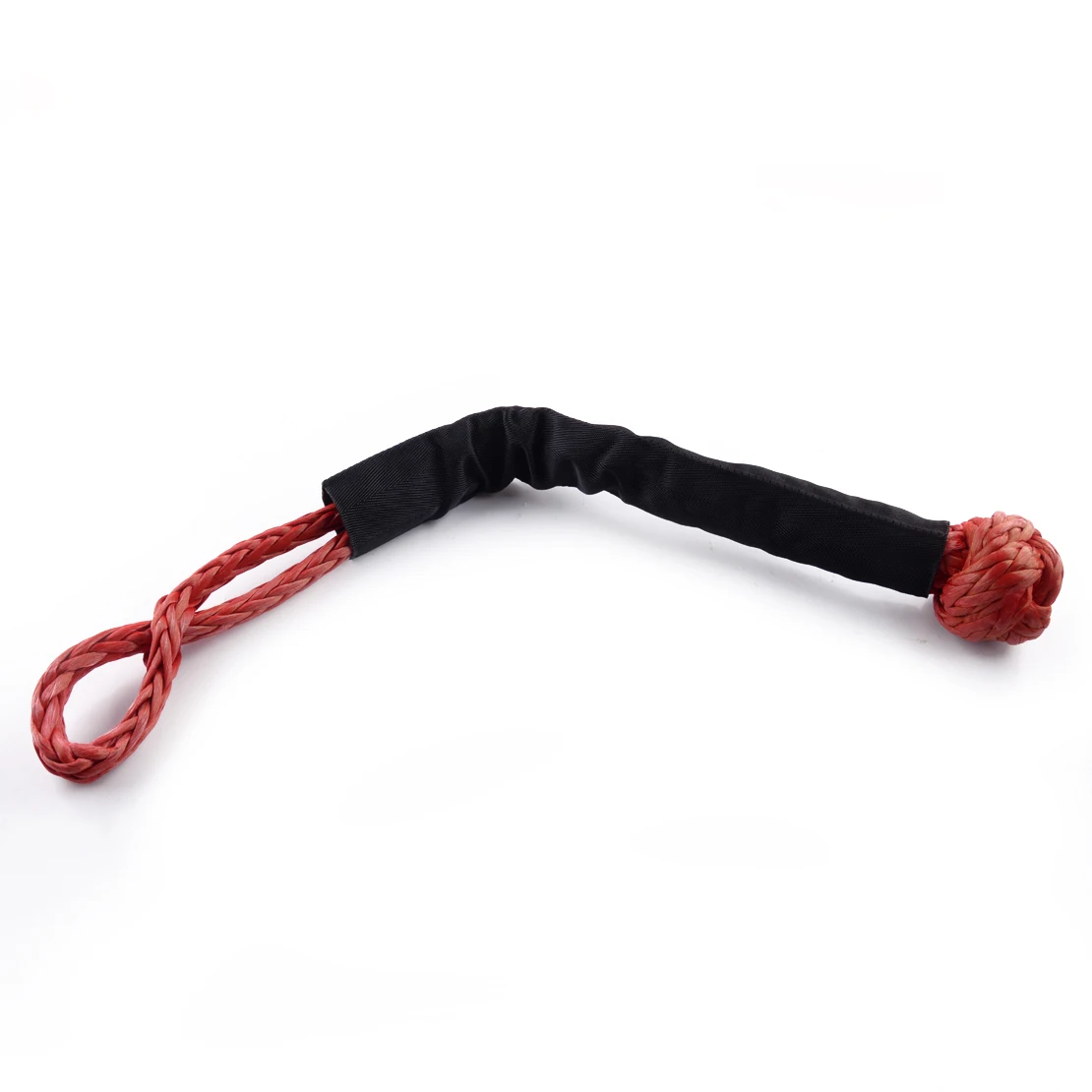 

Universal Car Synthetic Fiber Soft Shackle Rope Recovery Tow Winch Strap Red 55,000 lbs Red Fit for Truck Boat