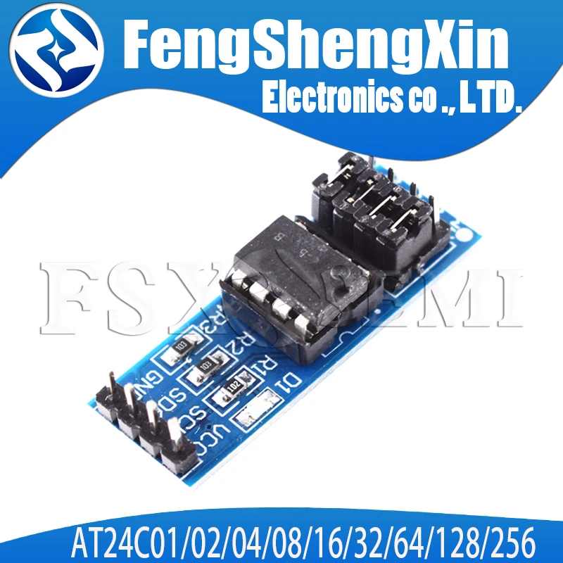 

EEPROM memory module I2C interface AT24C01 AT24C02 AT24C04 AT24C08 AT24C16 AT24C32 AT24C64 AT24C128 AT24C256