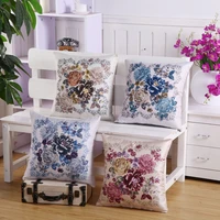 double sided floral print throw pillowcase chinese style pattern home sofa accessories decorative cushion cover