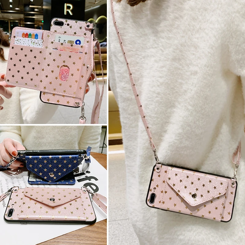 Звезда карты держатель бумажник чехол для Samsung Galaxy Note 10 S10 Lite 2020 A81 A91 M80S M60S M31 M11 A51