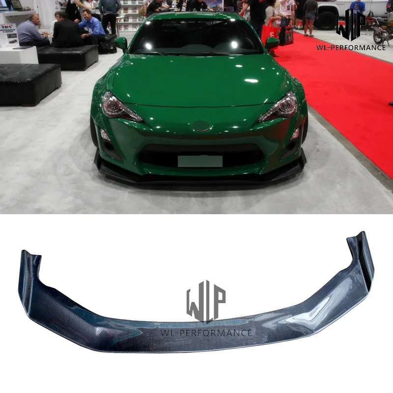 

High quality Carbon Fiber Front Lip Splitter Car Styling For Toyota GT86 BRZ Car Body Kit 2013-2017