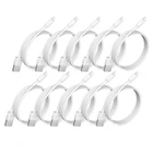 10 шт.лот USB кабель для зарядки и передачи данных для iPhone 11 Pro X XR XS Max SE 5S 5C iPhone 5 6S 6 7 8 Plus, iPad Air, mini USB кабель для зарядного устройства