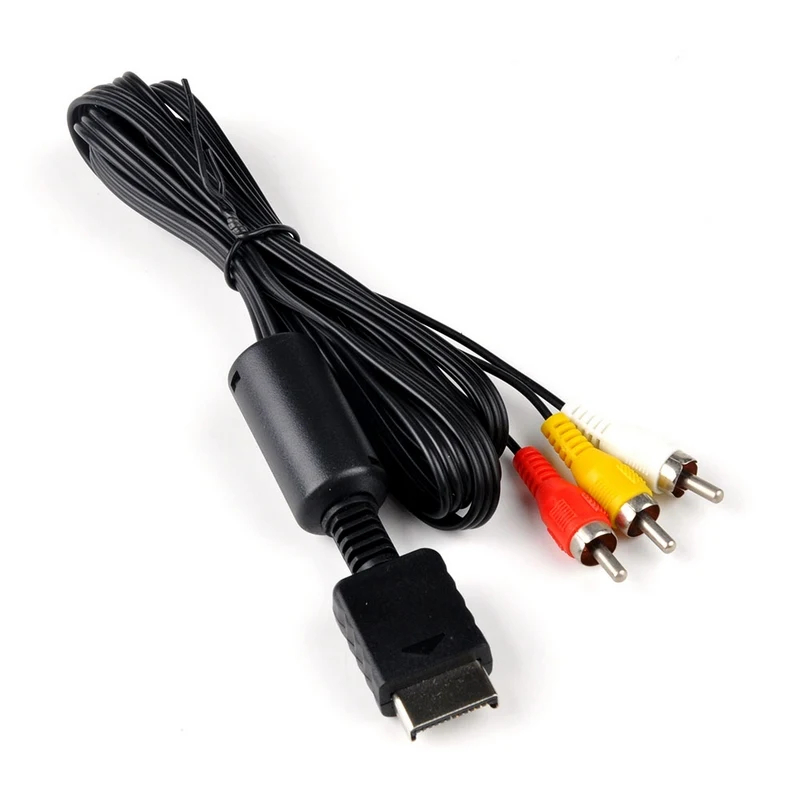 1pc 1.8M RCA TV Cable AV lead Sound Audio Video for Sony Playstation 2 3 PS2 PS3 4 Composite Adapter Converter Cord | Электроника