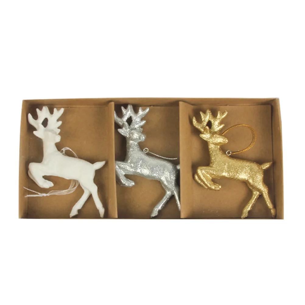 

3 шт., декоративные подвески в виде оленя