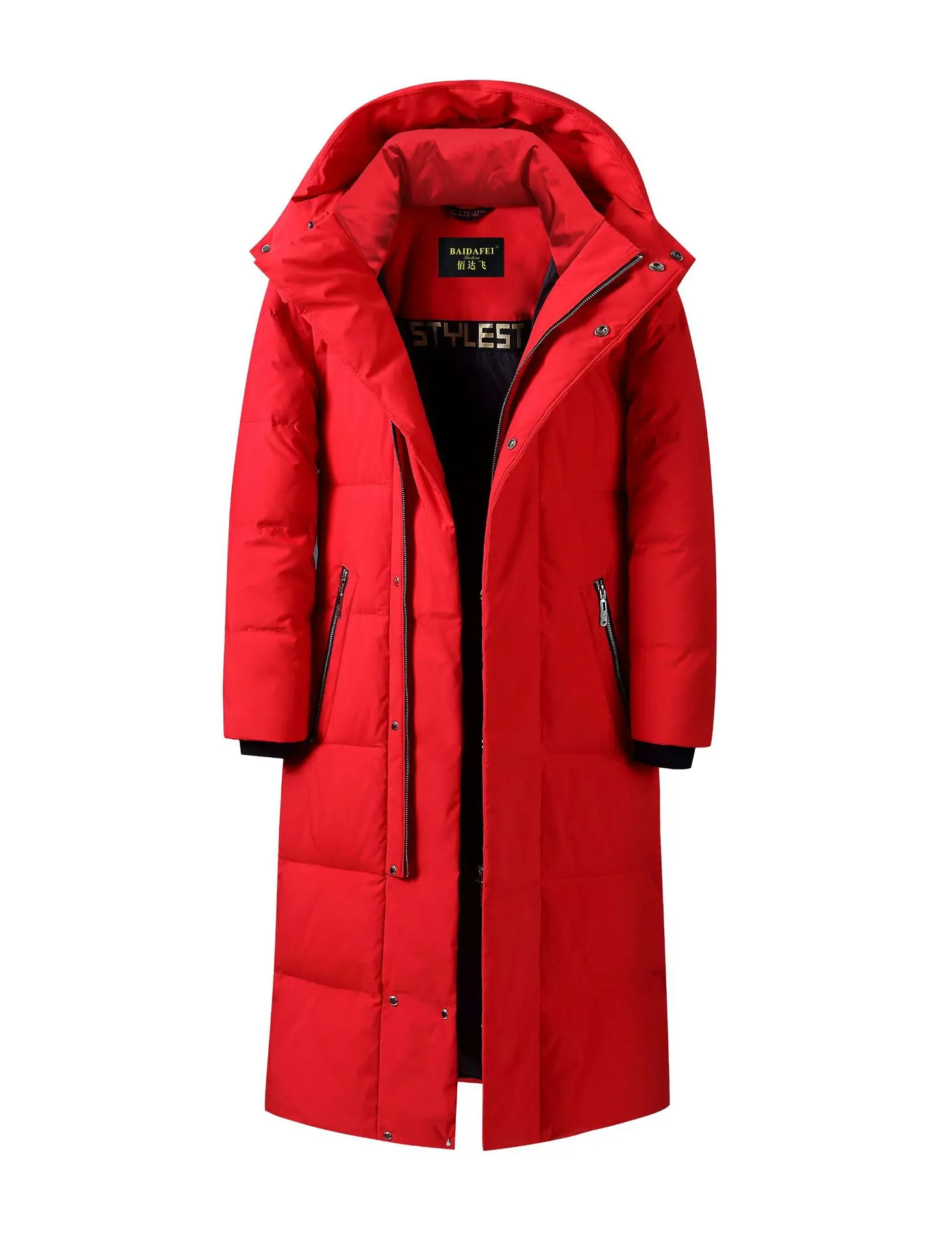 Мужская зимняя верхняя одежда с капюшоном на утином пуху мужская повседневная