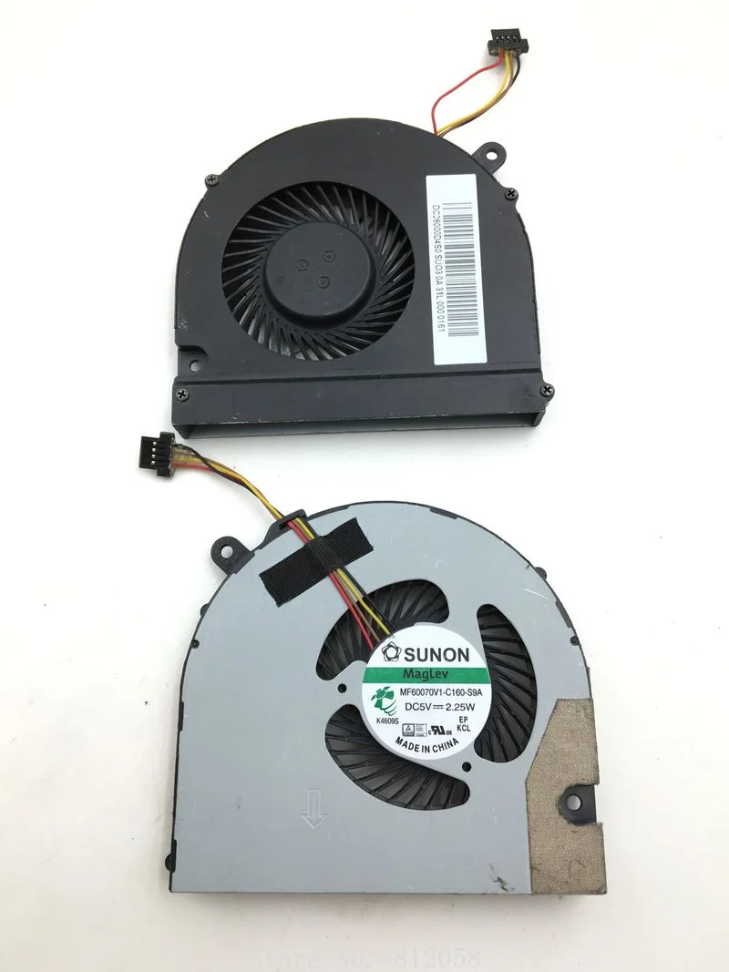 New Laptop CPU GPU Cooling Fan for Acer Aspire R7 R7-571 R7-571G R7-572 R7-572G Cooler Fan DC28000D4S0 MF60070V1-C160-S9A