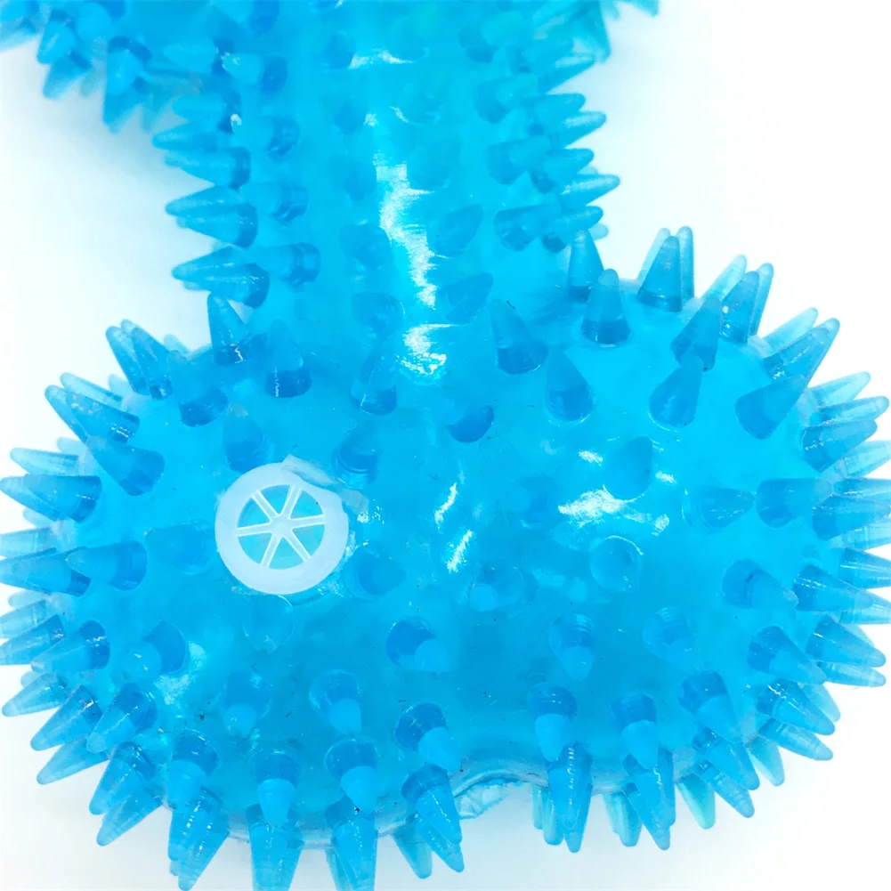 Жевательные пищалки для собак красочные мягкие резиновые светящиеся мячи