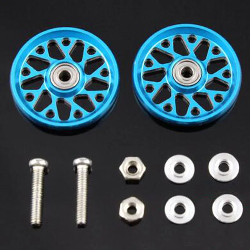 2 пары 19mmguide ролик алюминиевый сплав легкий вес запасные части для DIY Tamiya Mini 4WD