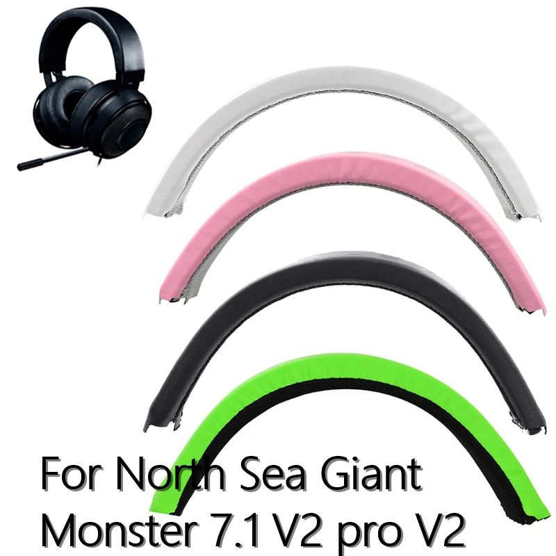 

E8BA Earmuff Covers Head Beam Pad Headphones For -Razer kraken 7.1 Chroma V2 USB Gaming V2 Comfortable Replacement Headband