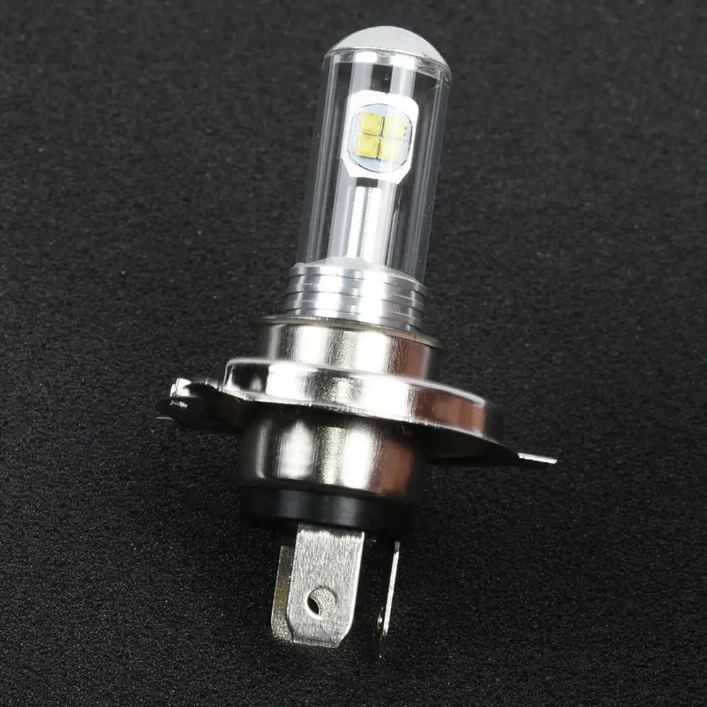 2 шт. H4 / HS1 12V 40W 8 светодиодный COB 6500K 4000LM белая мотоциклетная лампа