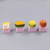 hamburger fries hot dog bread biscuit custom keycaps keyboard creative cute gift personality three dimensional key cap