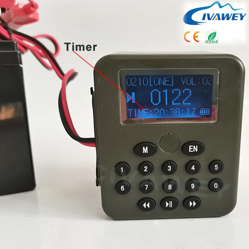 Охотничий Манок 50 Вт динамик с фиксированным кабелем утки ласточка перепелов