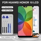 ЖК-дисплей 5,84 дюйма AAA для Huawei Honor 10 с сенсорным экраном и дигитайзером в сборе со сканером отпечатков пальцев