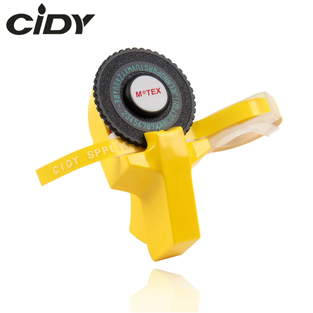 Мини принтер MoTex E101 ручная машинка сделай сам для тиснения 3D dymo желтого