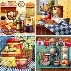GATYZTORY живопись по номерам DIY рамка на холсте кухня пейзаж Картина Ручная роспись уникальный подарок рисунок искусство