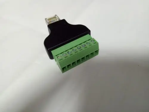 10PCS RG45 8P8C Male 8 Pin AV Terminal Screw Adapter For Cat5 Cat5e Cable New | Обустройство дома