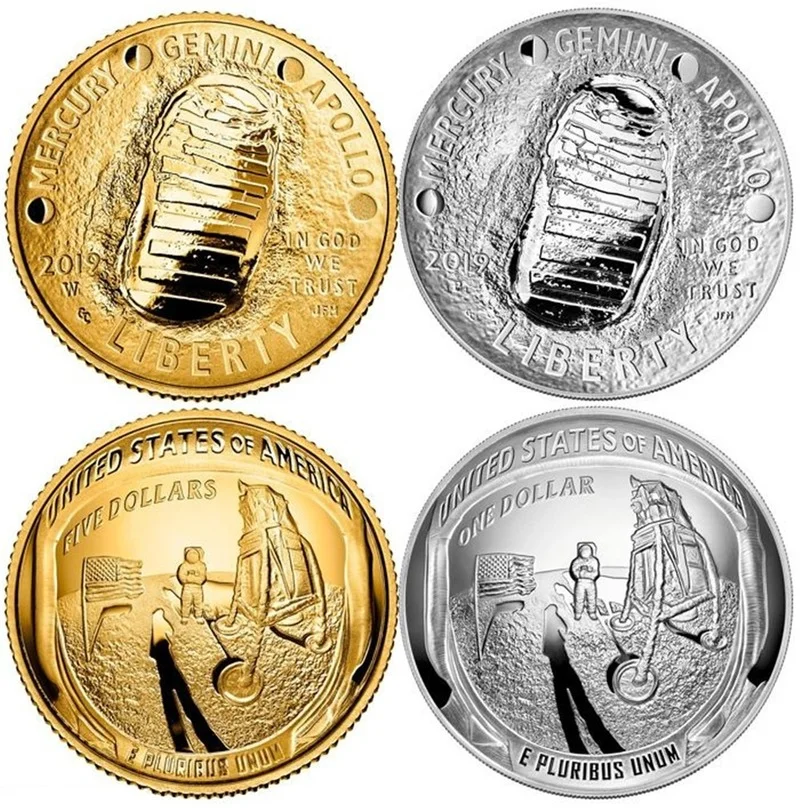 

2019 American Aerospace Commemorative Coin Apollo 50th Anniversary of The Moon Landing Commemorative CoinExplore The Moon Coin