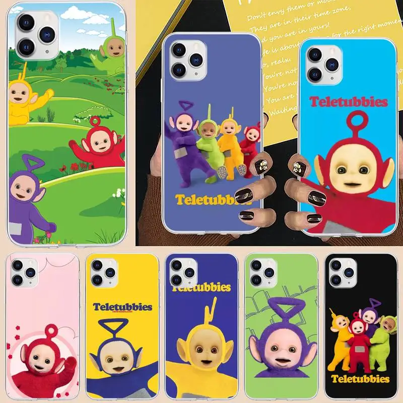 

Teletubbies Cute funny cartoon doll Phone Case For Iphone 5 SE 2020 6 6s 7 8 plus X Xr XS 11 12 13 Mini Pro Max Fundas Cover