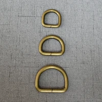 1 pcspack 15mm 20mm 25mm bronze metal d ring belt buckle for belt ribbon backpacks shoes bag dog collar diy accessories