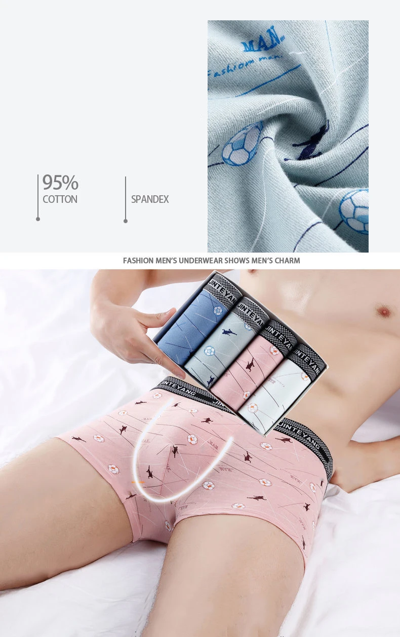 2021 High Quality Underwear Men Cotton Boxer Men's Panties Men Underwear Boxers Boxer Shorts Boxershorts Printed Underpants 4XL