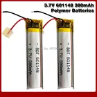 601148 3,7 V 380MAH с защитной платой, 601248 используется для bluetooth MP3,MP4,MP5 GPS DVD литиевая батарея 601250
