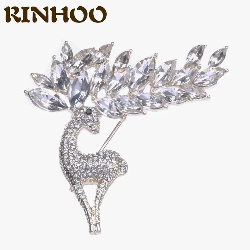 

Exquisite Luxury Shiny Zircon Crystal Deer Brooch Lovely Christmas Elk Brooch Pin For Women Party Fashion Jewelry Xmas Gift 2022