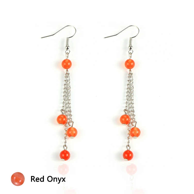 Женская обувь из натурального камня с украшением в виде кристаллов оникс висячие