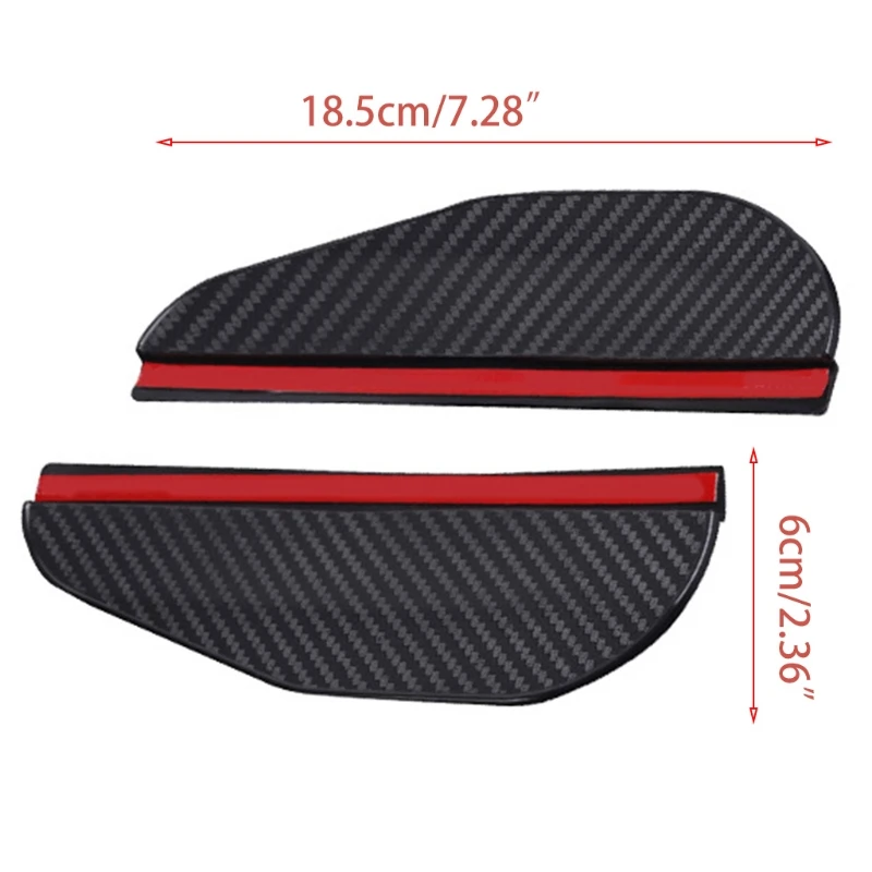 

Rear View Mirror Rain Guard Blade,Carbon Fiber Rain Eye Brow Protection Cover,Ca